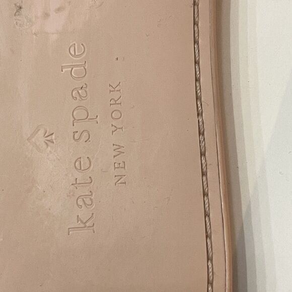 Kate Spade Polka Dot Bow Sandals Womens Size 9.5 Slip On Cottagecore Pink White - Picture 4 of 10